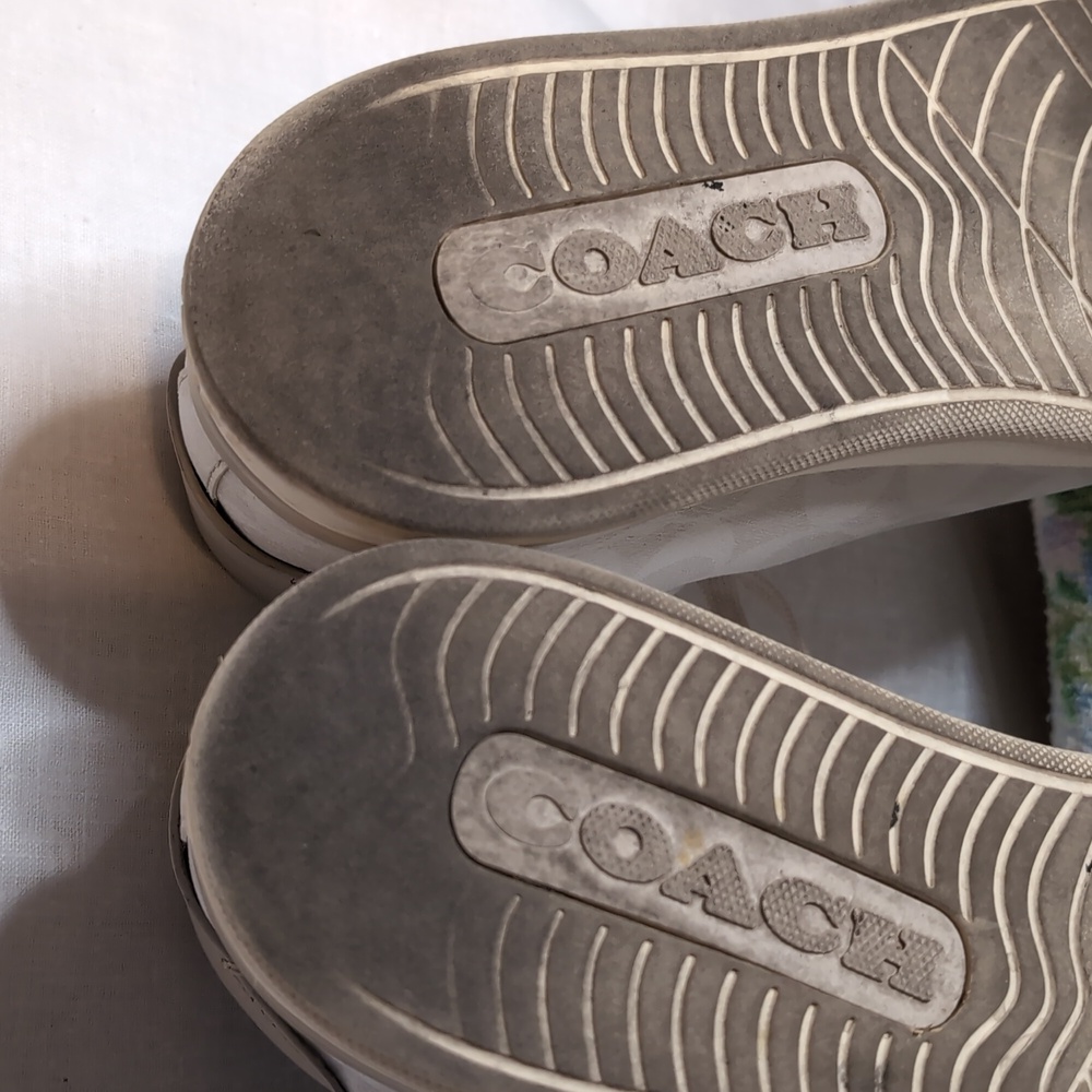 Coach Clip Low Top Off White Sneaker mens 13 - Picture 8 of 9